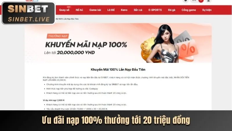Đa dạng trò chơi cá cược Sinbet